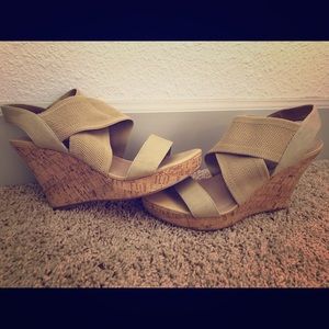 Tan wedges